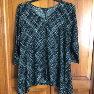 Alyx polyester tunic top 1X